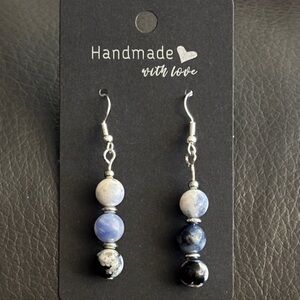 Handmade Sodalite Stone Earrings